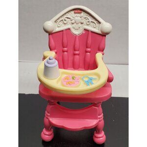 Fisher-Price Pink Baby Doll High Chair With Accessories Toy